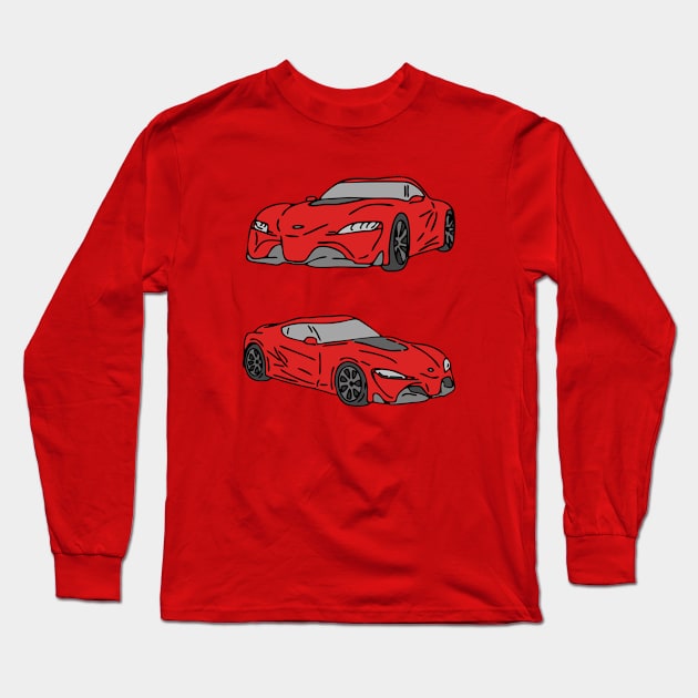 duo super car Long Sleeve T-Shirt by fokaction